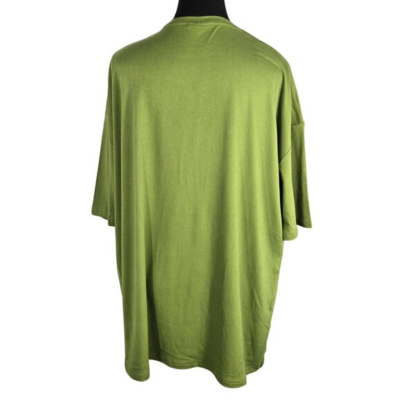 3/$25 NWOT | Men's Oversized Olive Green Short Sleeve Crewneck T-Shirt | Medium - Picture 2 of 5